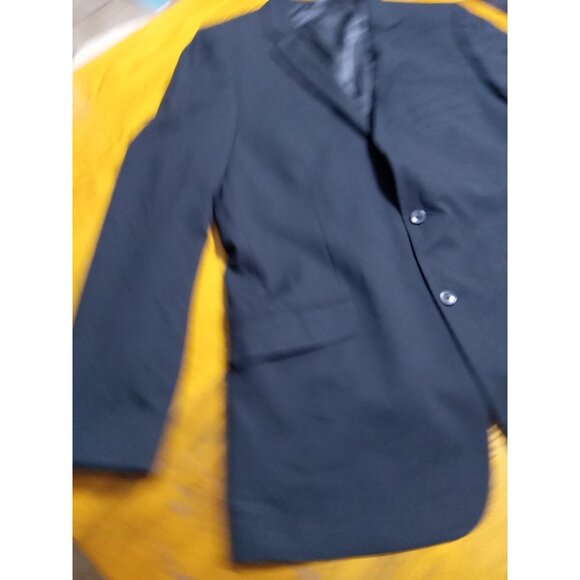 APT 9 Mens BLAZER 44L BLACK Preowned Coat Jacket Sport ? Evening SLIM FIT Used - Picture 2 of 12